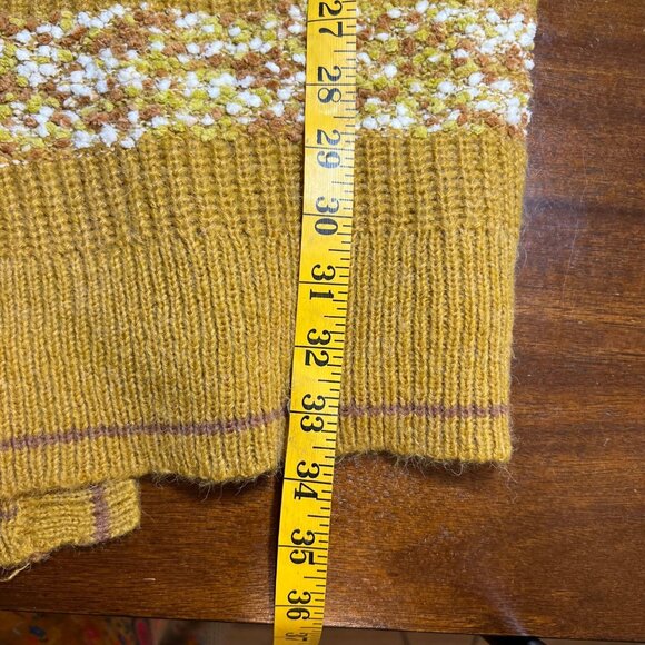 Oversized Slouchy Whimsigoth Granola Gold Speckled Cardigan Chunky Long Teacher - Picture 9 of 13